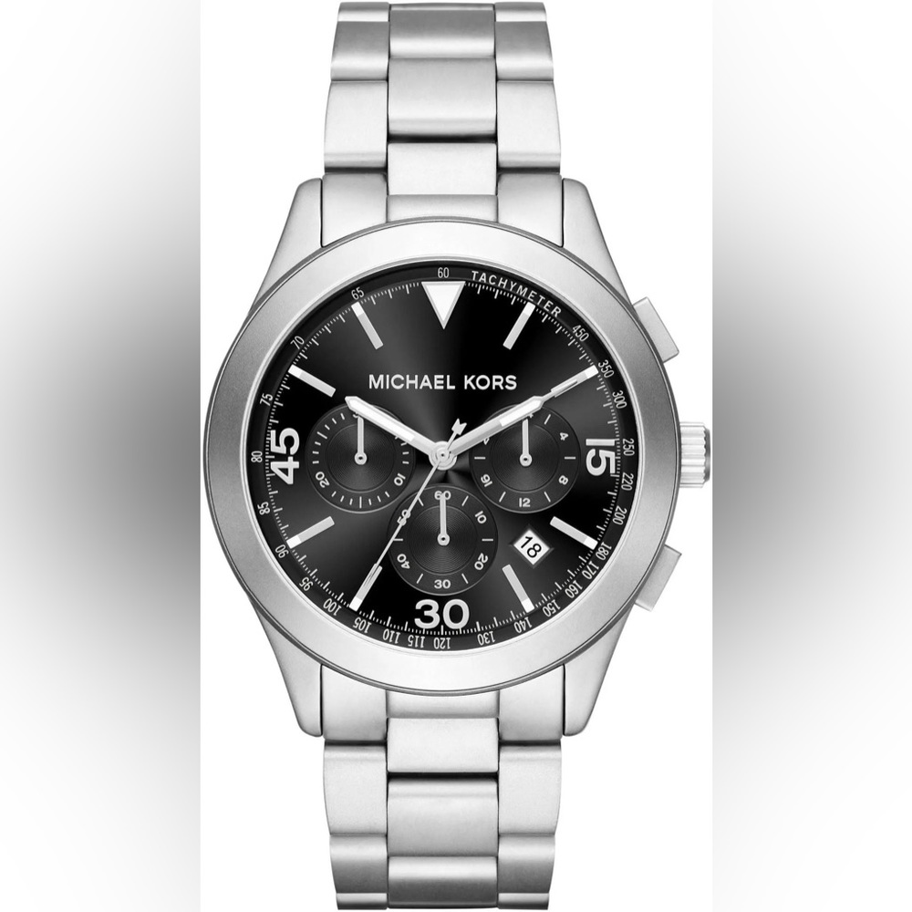 Michael Kors MK8469 Men's Gareth Light  Matt Grey Watch (Store Display)